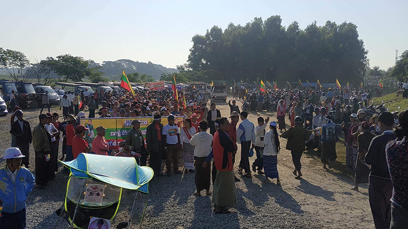 ICJ အရေး သွားရောက်ဖြေရှင်းမည့် နိုင်ငံတော်အတိုင်ပင်ခံအား ထောက်ခံပွဲ ဟင်္သာတတွင်ပြုလုပ်
