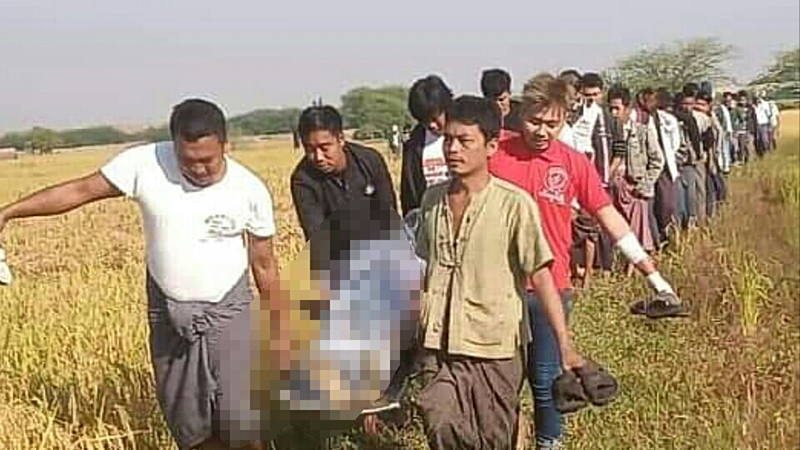 ဝမ်းတွင်းတွင် စပါးသွားရိတ်သည့် ၇၄ နှစ် အရွယ် အဘိုးအို ၁ ဦး ရေနစ် သေဆုံး
