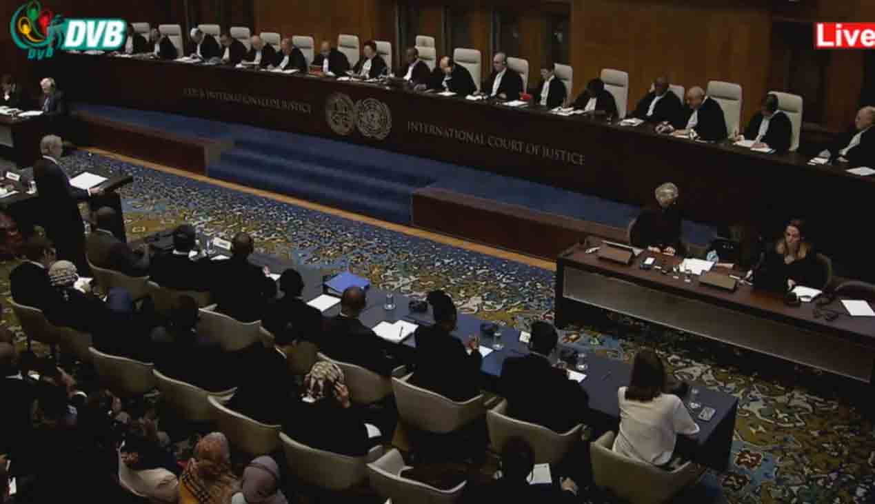 လူမျိုးတုံးသတ်မှု တားဆီးမိန့်ထုတ်ရန် ICJ တရားရုံးတွင် ဂမ်ဘီယာ တောင်းဆို