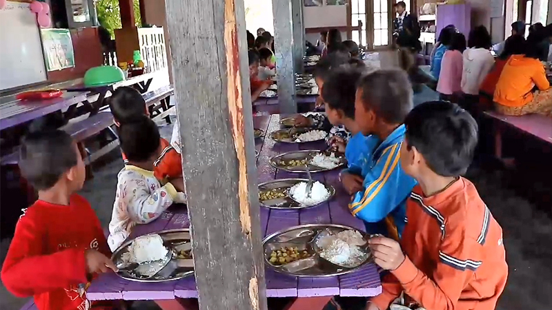 စစ်ဘေးသင့် ကလေးများအတွက် ဖွင့်ထားသည့် ပန်းပျိုးလက် ဘော်ဒါဆောင် အကူအညီ လိုအပ်နေ 