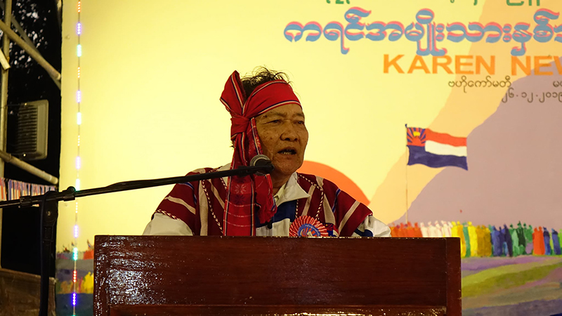 အာလိန်ငါးဆင့်ဘုရားဝင်းတွင် ကျင်းပသည့် ကရင်နှစ်သစ်ကူးပွဲတော် (ဓာတ်ပုံ)