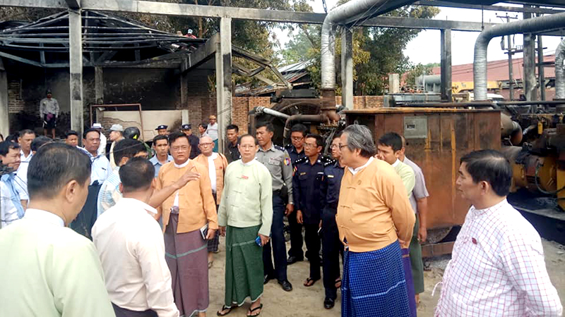 မီးလောင်မှုဖြစ်ခဲ့သည့် လျှပ်စစ်မီးကုမ္ပဏီ ချေးငွေရရေး ကူညီမည်ဟု မွန်ဝန်ကြီးချုပ်ပြော