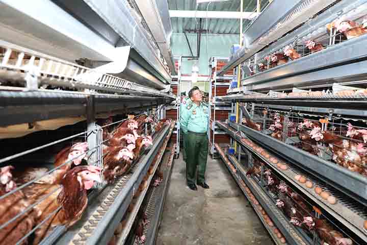 တပ်ပိုင်စီးပွားရေးလုပ်ငန်းများ ဗိုလ်ချုပ်မှူးကြီးသွားရောက် ကြည့်ရှု