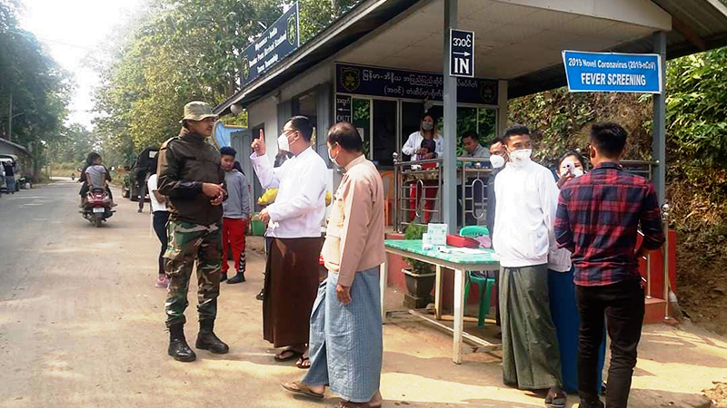အိန္ဒိယ-မြန်မာ နယ်စပ် တမူးမြို့တွင် ကိုရိုနာဗိုင်းရပ်စ် စောင့်ကြည့်စစ်ဆေး
