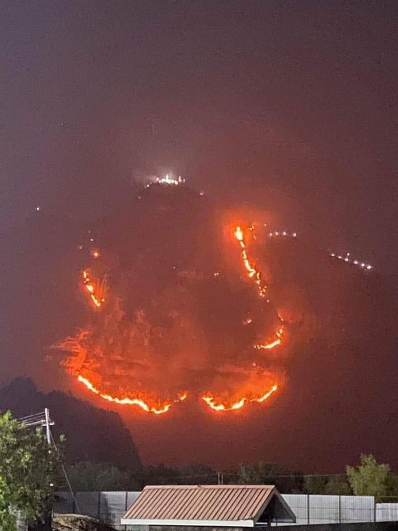 ဇွဲကပင်တောင် တောမီး မကူးစက်ရေး စောင့်ကြည့်နေဟု ဘားအံမီးသတ်ပြော
