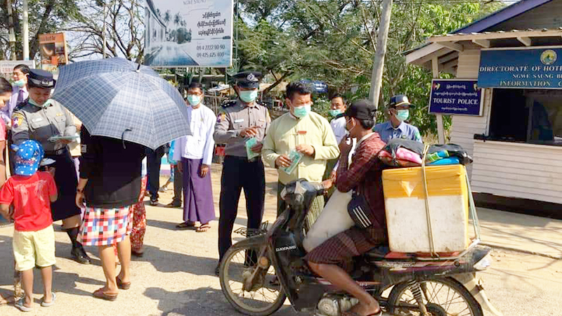 တရုတ်နိုင်ငံသား အများဆုံးဝင်ရောက်သည့် ငွေဆောင်တွင် Mask များ ပေးဝေ