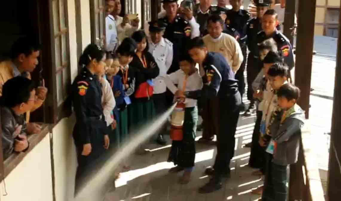 ချောက်တွင် ကလေးသူငယ်များအတွက် သဘာဝဘေးအန္တရာယ် လျော့ချရေး အသိပညာပေး 