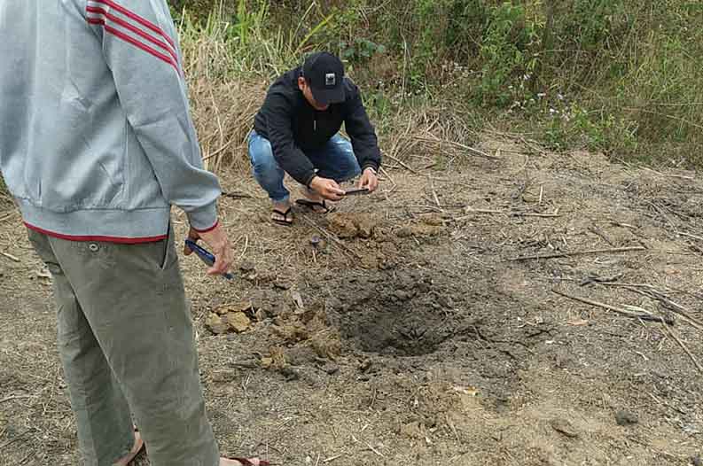 မိုးညှင်းမြို့နယ်တွင် အမှိုက်မီးရှို့ရာက စစ်ကျန်ဗုံးသီးဟောင်းပေါက်ကွဲ