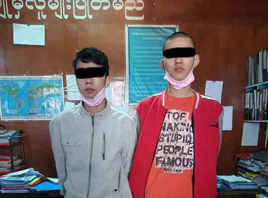 ထိုင်းနိုင်ငံက လူသတ်မှုဖြင့်အလိုရှိနေသည့် တရုတ်နိုင်ငံသား ၂ ဦးကို ကျိုင်းတုံတွင်ဖမ်းမိ