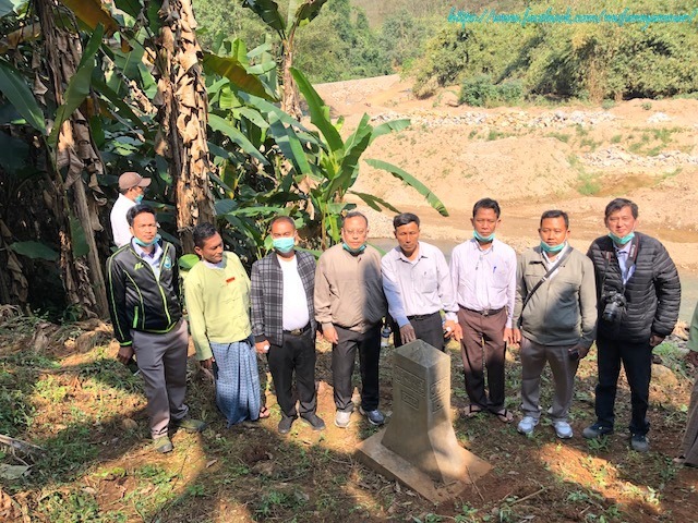 နိုင်ငံတော်အလံကို တရုတ်နယ်ခြားစောင့်တပ်ဖွဲ့က ဖျက်ဆီးခဲ့သည့်နေရာသို့ သွားရောက်စစ်ဆေး
