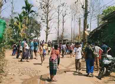 မြန်မာ-ထိုင်းနယ်စပ်ရှိ မယ်လဒုက္ခသည်စခန်း မီးလောင်