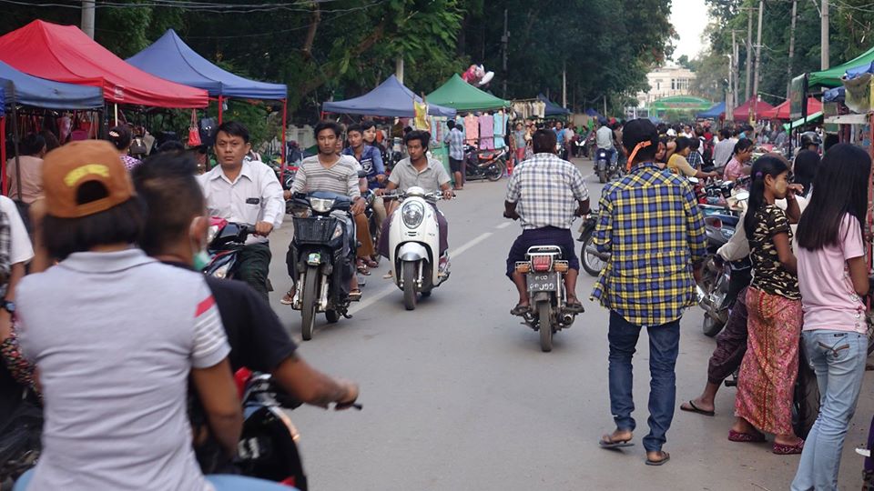 မုံရွာညစျေးတန်းကို ရက်အကန့်အသတ်မရှိ ပိတ်သိမ်း