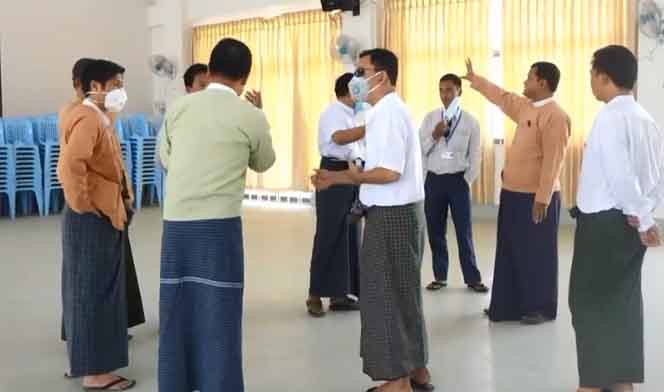 လှိုင်သာယာတွင် COVID - 19 စောင့်ကြည့်လူနာ သီးသန့်ထားရှိရန် ပြင်ဆင် 