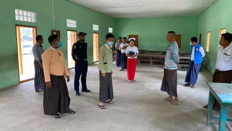 ဝက်လက်မြို့နယ်၌ COVID-19 ကာကွယ်ထိန်းချုပ်ရေး ညွှန်ကြားချက်ကို လိုက်နာမှုအားနည်း  