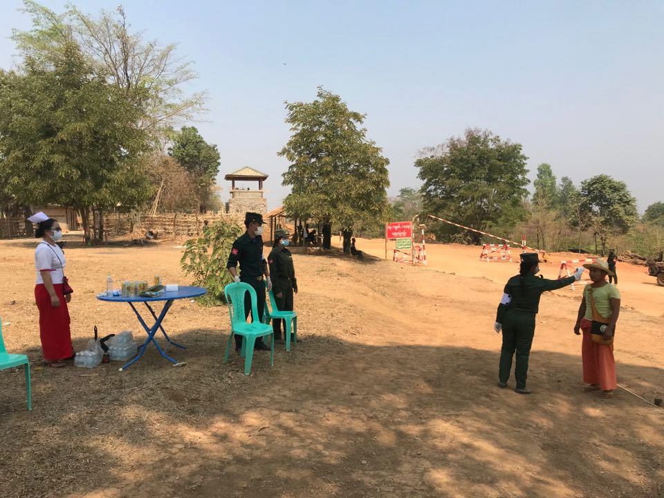 SSA ရှမ်းပြည်တပ်မတော်ထိန်းချုပ်နယ်မြေ၌ COVID-19 ကာကွယ်ရေး လုပ်ငန်းများဆောင်ရွက်နေ  