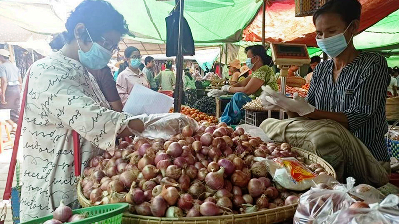 ကိုရိုနာဗိုင်းရပ်စ်ထိန်းချုပ်ရေး အခမဲ့ ဈေးဝယ်ပေးသည့် ဝန်ဆောင်မှု ချောက်မြို့တွင် စတင်