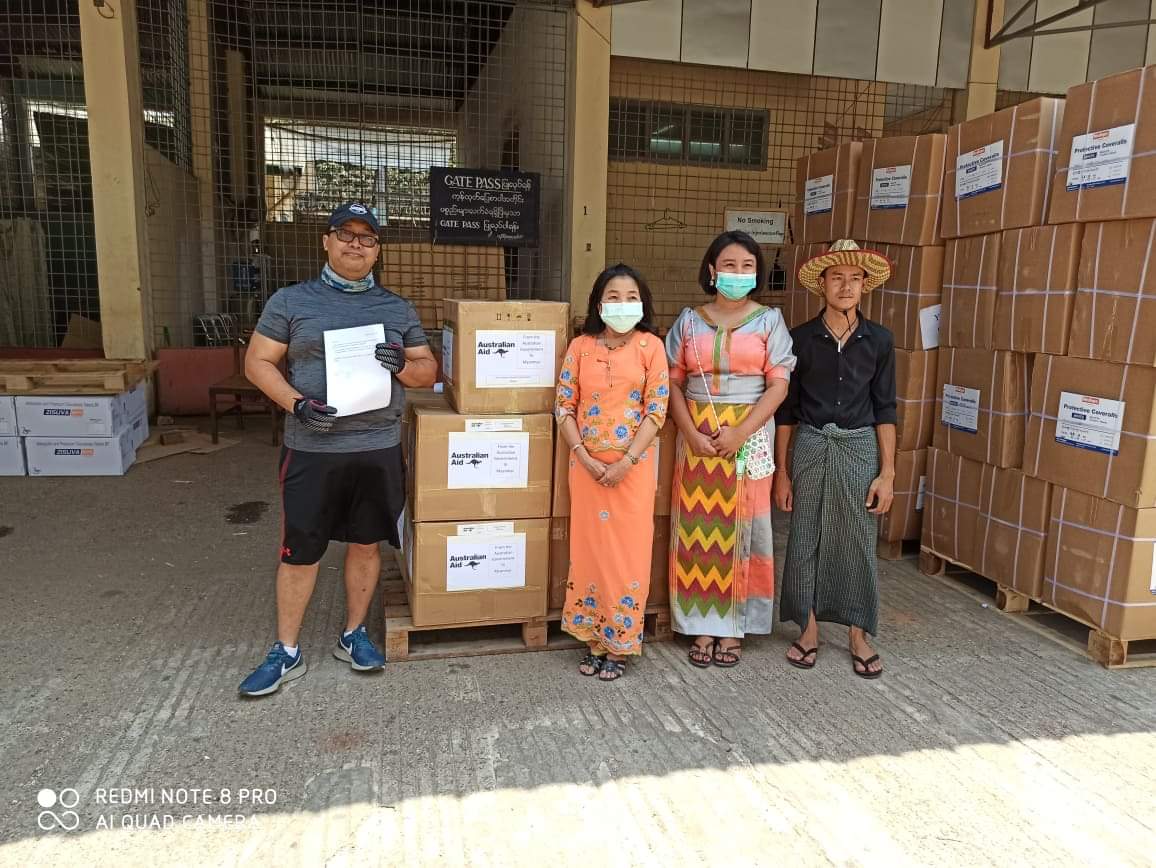 ဩစတြေးလျနိုင်ငံက  မြန်မာအတွက် ဆေးဘက်ဆိုင်ရာပစ္စည်း ဒေါ်လာ ၅ သိန်းဖိုး လှူဒါန်း  