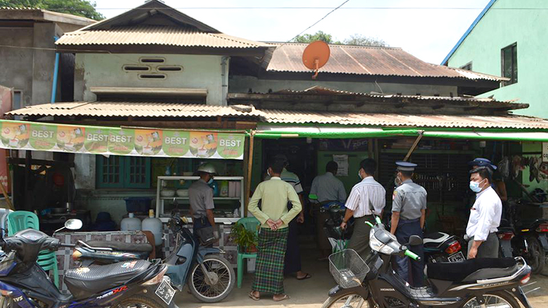 ကညွှတ်ကွင်းမြို့ပေါ် စားသောက်ဆိုင်အချို့ COVID-19 တားမြစ်မိန့်များ မလိုက်နာ