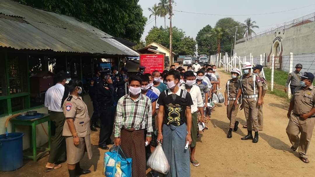 ကသာထောင်မှ အကျဉ်းသား ၄၆၂ ဦး လွတ်မြောက်