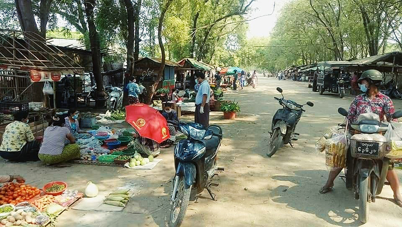 မကွေးတိုင်းရှိမြို့အားလုံးတွင် Social Distancing စနစ်ဖြင့် ယာယီစျေးများ ဖွင့်လှစ်မည်