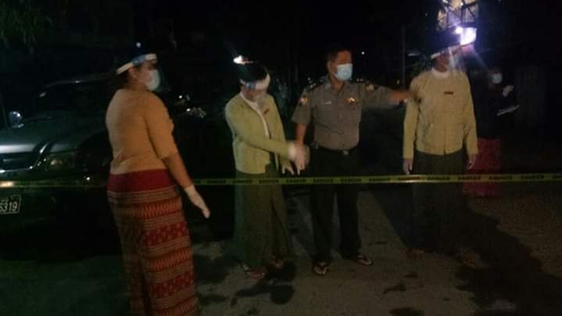 ကလေးမြို့က COVID-19 ဒုတိယမြောက်လူနာ အမျိုးသမီး၏ နေအိမ်အနီးဝန်းကျင် အသွားအလာ ကန့်သတ်