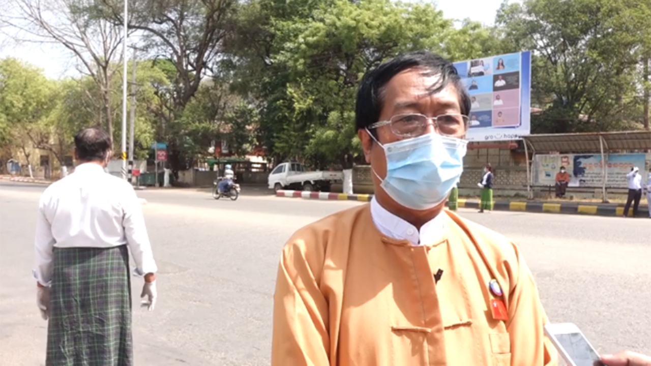 စစ်ကိုင်းတိုင်း စည်ပင်ဝန်ကြီး ဦးဆောင်ပြီး Mask ကမ်ပိန်းပြုလုပ်