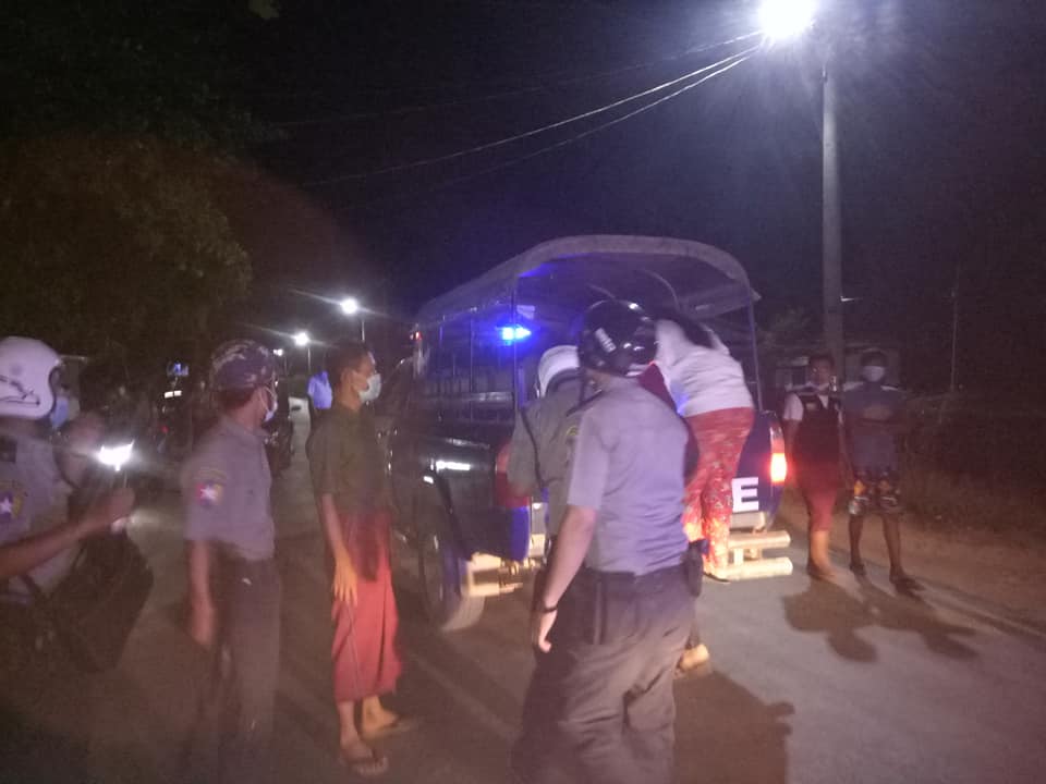 လက်ပံတန်းမြို့နယ်တွင် ညမထွက်ရအမိန့် ဖောက်ဖျက်သူ ၄ ဦးကို ထောင်ဒဏ် ၁ လ စီချမှတ်
