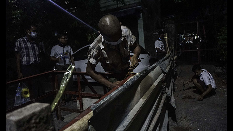 တာမွေမြို့နယ်ရှိ ရပ်ကွက်တချို့ lock down စတင်ပြုလုပ် (ဓာတ်ပုံ)