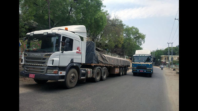ချောက်တွင် ကုန်စည်ယာဉ်များကို မေ ၁ ရက်ကစ၍ ညအိပ်ညနေ ခွင့်မပြု