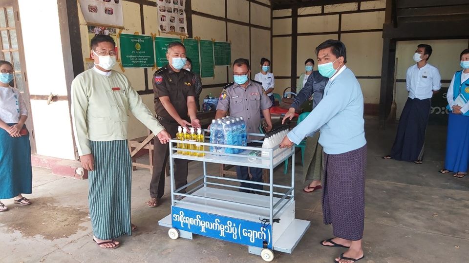 ချောက်မြို့ Quarantine  စင်တာအတွက် စမတ်ဖုန်းဖြင့် ထိန်းချုပ်ရသည့် တွန်းလှည်း လှူဒါန်း