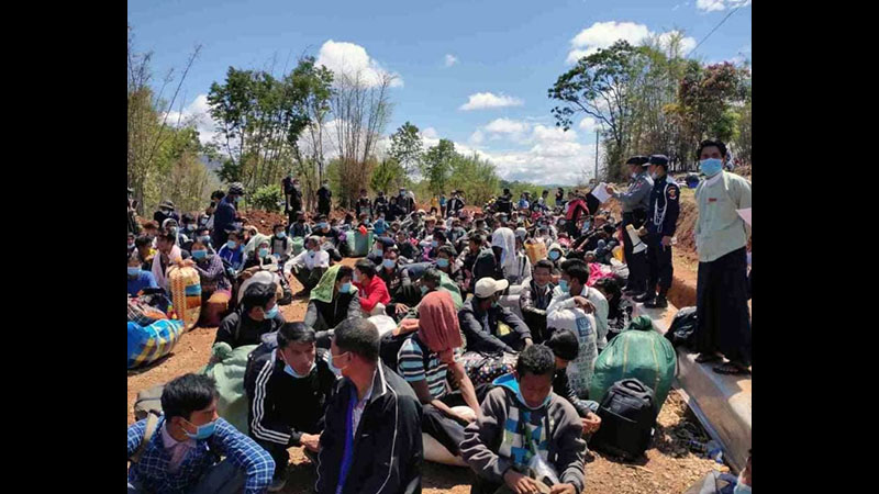 မိုင်းလားတွင် Quarantine ဝင်ခဲ့သည့် ရွေ့ပြောင်းလုပ်သား ၅၀၀ ကျော် နေရပ်ပြန်