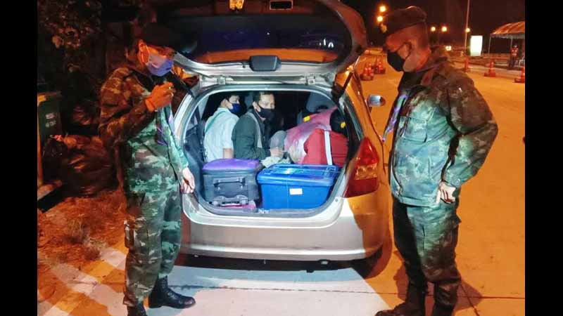 အိမ်စီးကားငှား ပြန်လာသည့် မြန်မာရွှေ့ပြောင်းလုပ်သား ၃ ဦးနှင့် ထိုင်းယာဉ်မောင်း အဖမ်းခံရ
