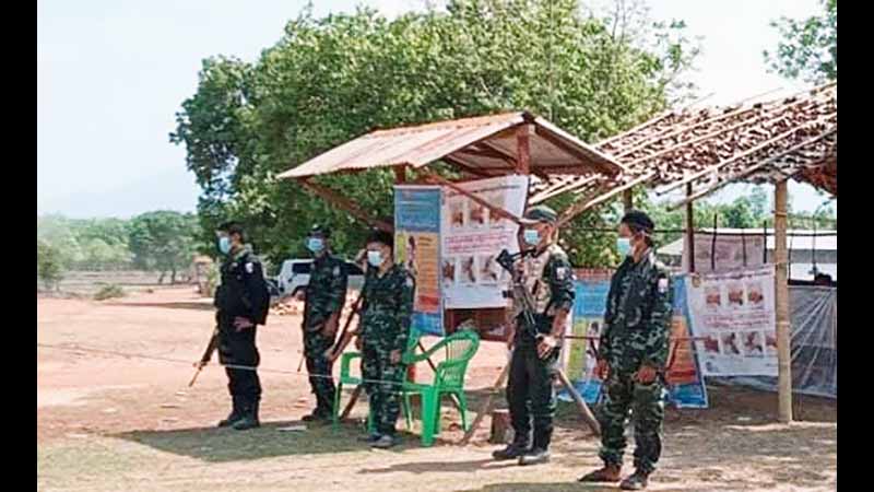 ကေအန်ယူဖွင့်လှစ်ထားသည့် COVID-19 စစ်ဆေးရေးဂိတ်ဖယ်ရှားခံရပြီးနောက်  ပစ်ခတ်မှုဖြစ်ပွား 