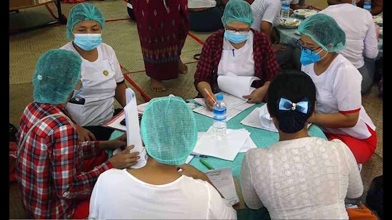အင်းစိန်မြို့နယ်တွင် လူထုကျန်းမာရေးစစ်တမ်းကောက်မှု လူ ၅ သောင်းခန့်ရှိပြီ