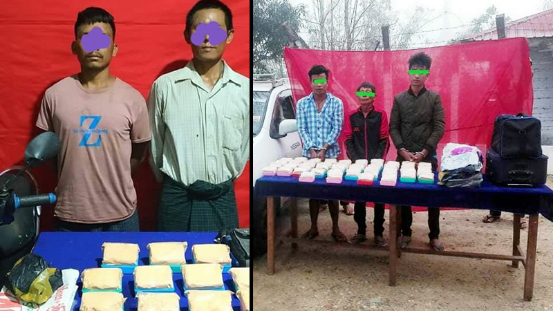 ဟိုပင်မြို့အနီးတွင် ဘိန်းဖြူလို့ယူဆရသည့် မူးယစ်ဆေးများ ဖမ်းမိ 