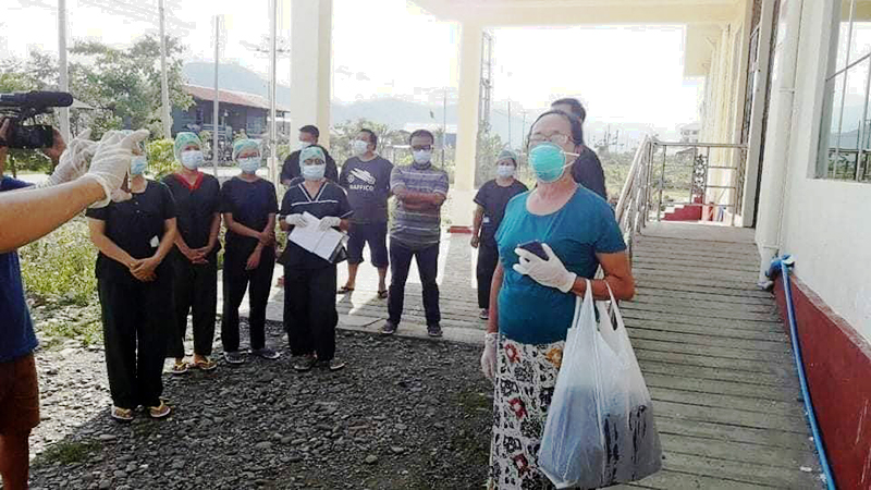 ကလေးမြို့က ကိုဗစ်လူနာအမျိုးသမီး ၁ ဦး ရောဂါသက်သာ၍ ဆေးရုံဆင်း