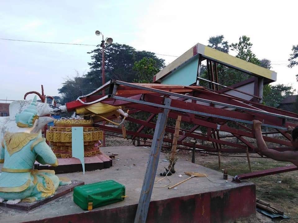 ဧရာဝတီတိုင်းတွင် မေလပထမပတ်အတွင်း လူဦးရေ ၄၅၀ ကျော် လေဘေးသင့်ခဲ့