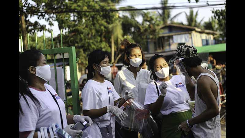 ဒဂုံမြို့သစ်မြောက်ပိုင်းတွင် Face Shield ကမ်ပိန်းပြုလုပ် (ဓာတ်ပုံ)