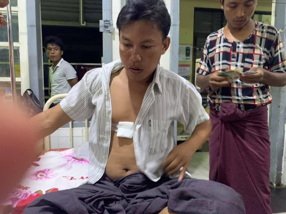 စာရေးဆရာကျော်လင်း(ရောင်စုံ) ဂျင်ကလိဖြင့် ပစ်ခတ်ခံရ