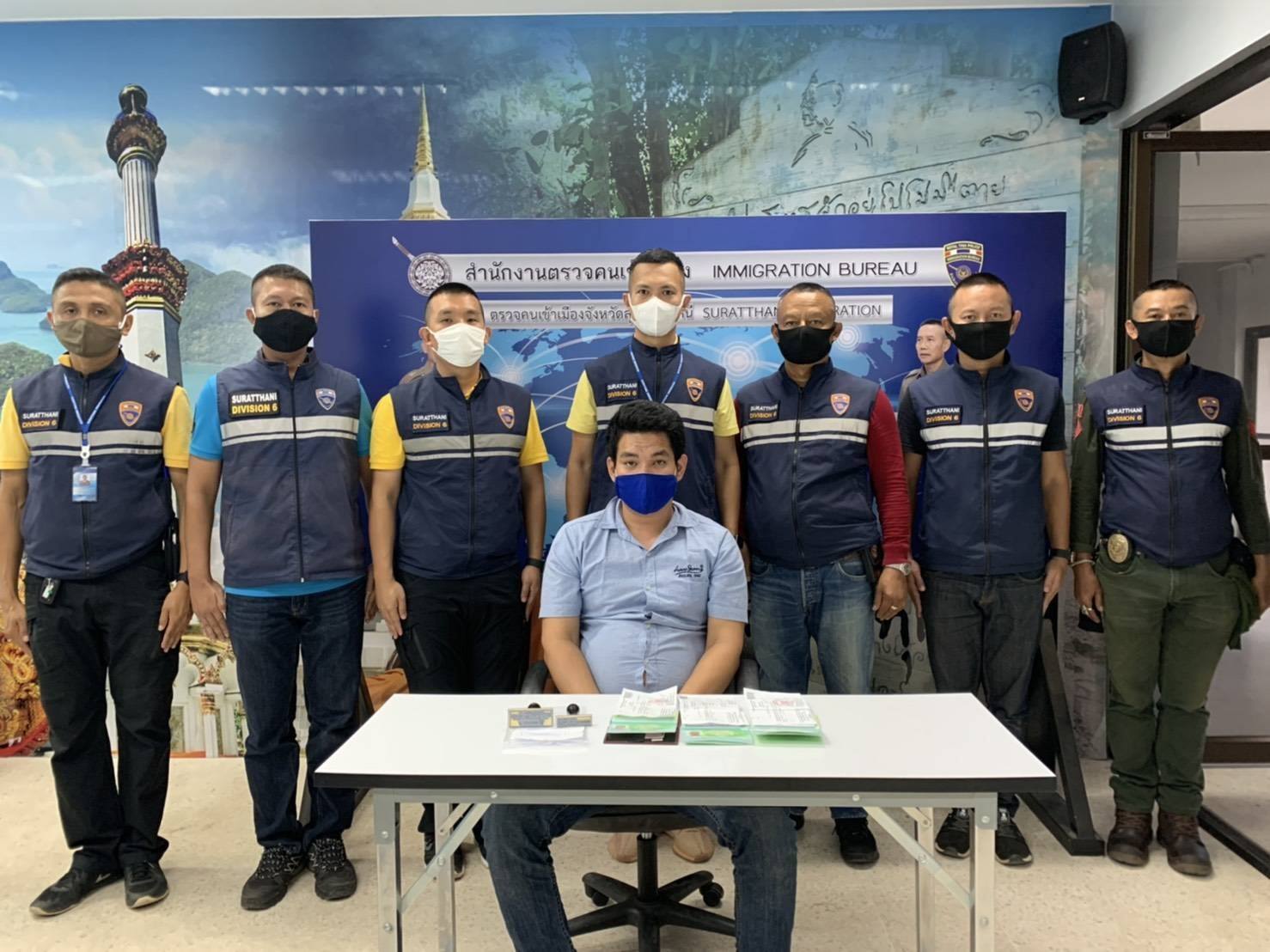 ထိုင်းဗီဇာတံဆိပ်တုံးအတုပြုလုပ်သူ မြန်မာ ၁ ဦး ဖမ်းဆီးခံရ