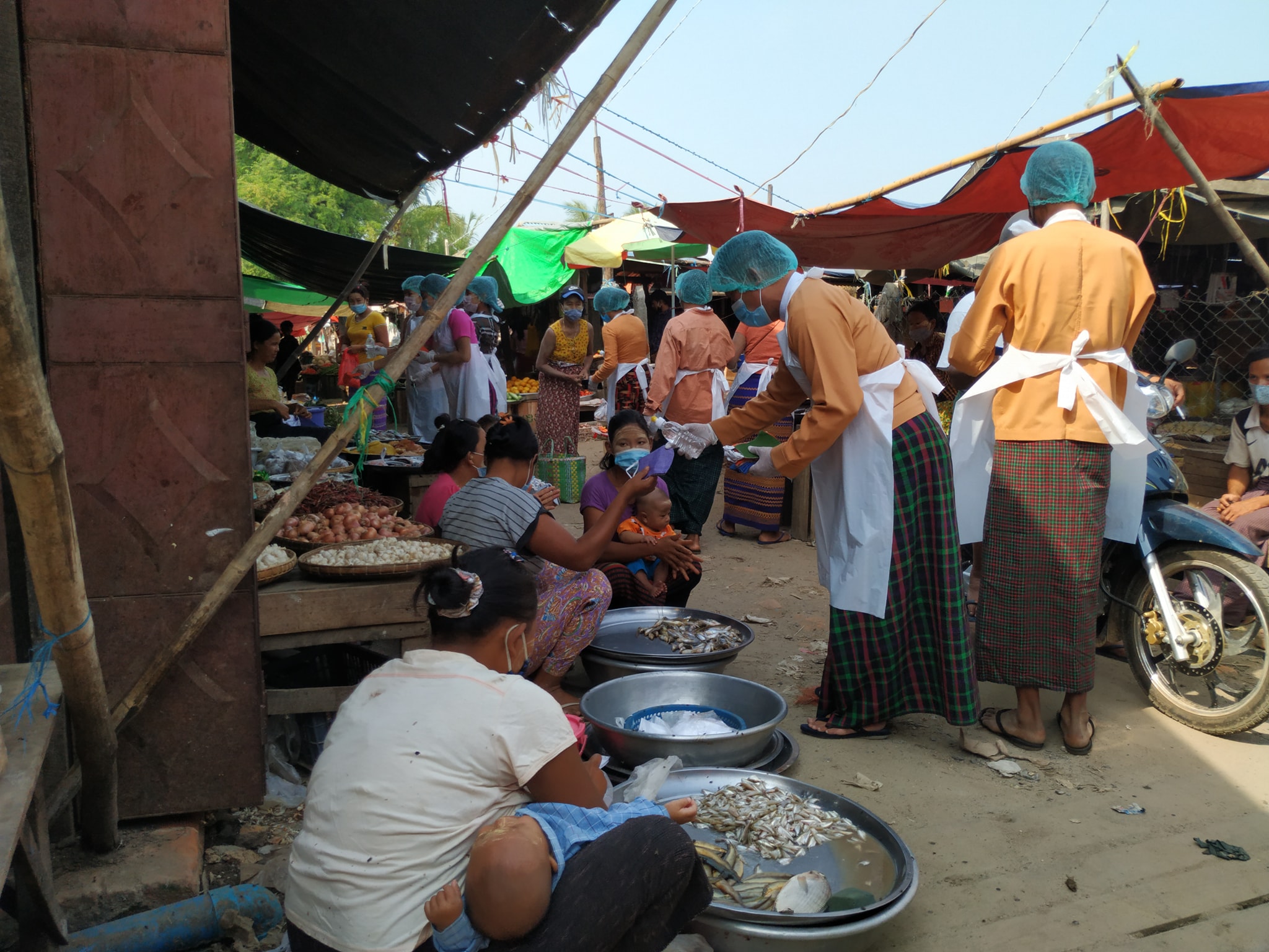 မန္တလေးတိုင်းအတွင်း မြို့နယ်များတွင် Mask တပ်ဆင်ရေးလှုပ်ရှားမှု ပြုလုပ်