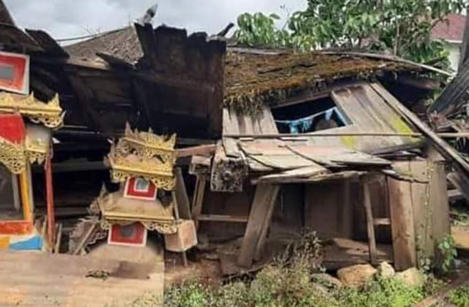 နှစ် ၁၂၀ သက်တမ်းရှိ ပင်လောင်းမြို့က စော်ဘွားဟော်နန်းဟောင်း ပြိုကျပျက်စီး