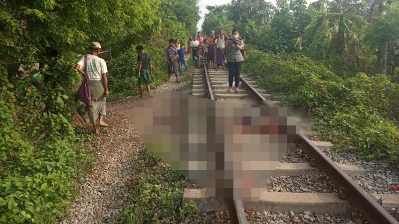 လက်ပံတန်းမြို့တွင် ကျောက်တင်ရထားနှင့်တိုက်မိသဖြင့် တနေ့တည်း လူ ၂ ဦး သေဆုံး