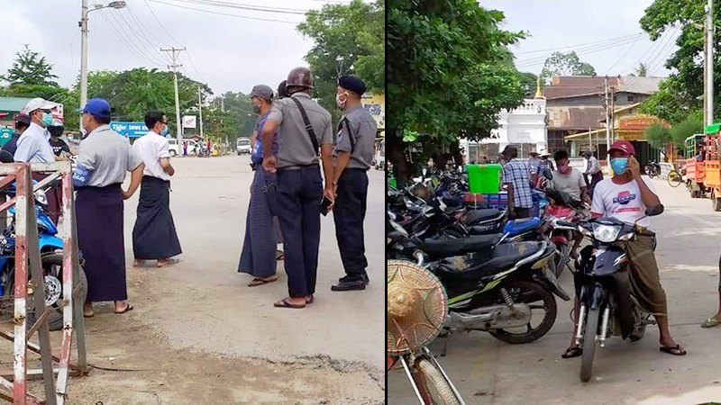 ပန်းတနော်တွင် နှာခေါင်းစည်းမတပ်သူ ၆၂ ဦးကို ခုဝယ်ခုတပ်စနစ်ဖြင့် ဒဏ်ငွေပေးဆောင်ခိုင်း