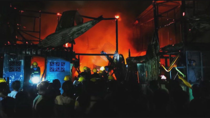 မော်လမြိုင်တွင် မီးလောင်မှုကြောင့် နေအိမ် ၃ လုံး ပျက်စီးဆုံးရှုံး