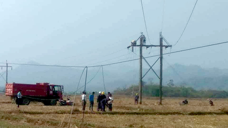 မောင်တောနှင့် ဘူးသီးတောင်တွင် မေ ၂၂ ရက်မှစ၍ လျှပ်စစ်မီးပြတ်တောက်နေ