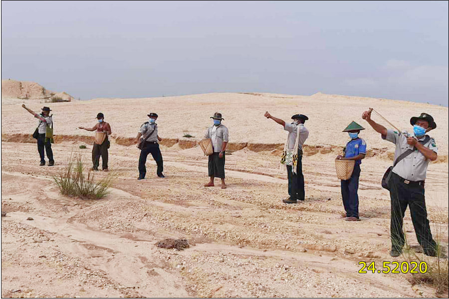စစ်ကိုင်းတိုင်းအတွင်း သတ္တုတူးဖော်မှုကြောင့် မြေဆီမြေလွှာပျက်စီးသည့် ဒေသများတွင် သစ်စေ့မြေလုံးကြဲ