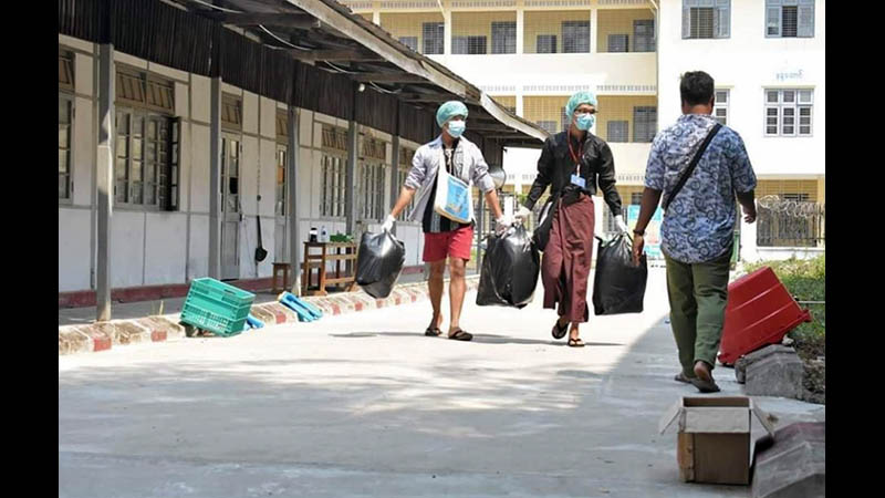 ပုသိမ်မြို့ Quarantine Center များတွင် ရောဂါကာကွယ်ရေးပစ္စည်းများ လိုအပ်နေ