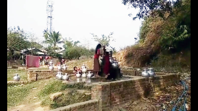 ဘူးသီးတောင်မြို့ အမှတ် ၂ ရပ်ကွက်တွင် လူဦးရေ ၁၃၀၀ ခန့် သောက်သုံးရေ အခက်အခဲဖြစ်နေ
