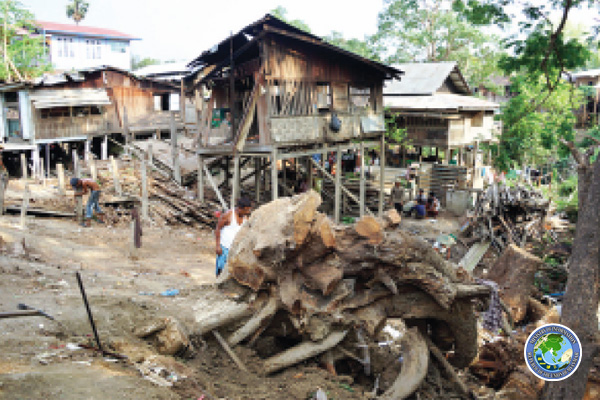 ကေလာျမို့တြင္ ေလျပင္းတုိက္မႈေၾကာင့္ လူေသဆုံးမႈမ်ား႐ွိ